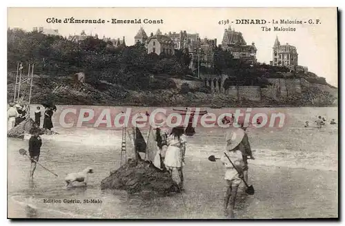Cartes postales Dinard La Malouine ch�teau de sable