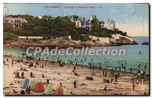 Cartes postales Dinard La Plage A I'Heure Du Bain