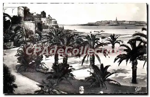 Cartes postales Dinard La Palmeraie Au Fond Saint Malo