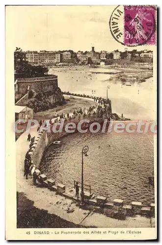 Ansichtskarte AK Dinard La Promenade Des Allies Et Plage De I'Ecluse