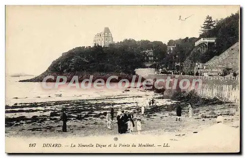 Cartes postales Dinard Le Nouvelle Digue Et La Pointe Du Moulinet