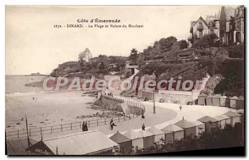 Ansichtskarte AK Dinard La Plage Et Pointe Du Moulinet