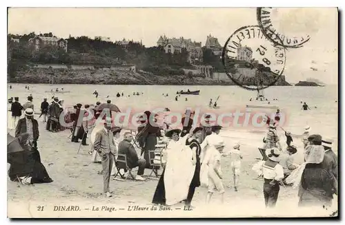 Ansichtskarte AK Dinard La Plage L'Heure Du Bain