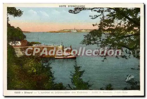 Cartes postales Dinard L'Arrivee Et Debarcadere Des Vedettes