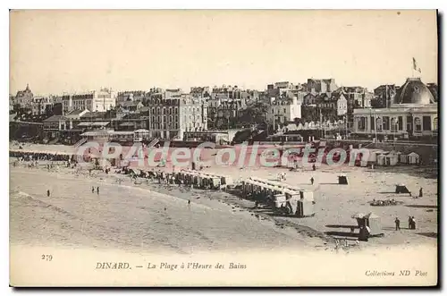 Ansichtskarte AK Dinard La Plage A I'Heure Des Bains