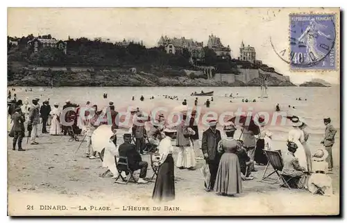 Ansichtskarte AK Dinard La Plage L'Heure Du Bain