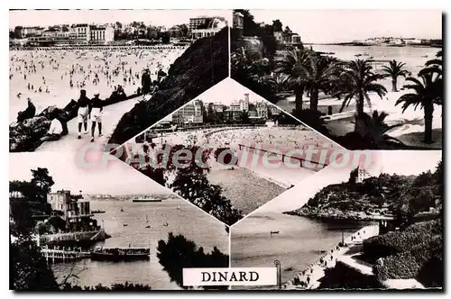 Cartes postales Dinard La Plage Promenade Du Clair De Lune