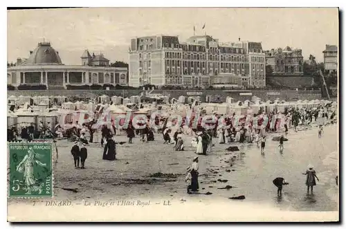 Ansichtskarte AK Dinard La Plage Et I'Hotel Royal