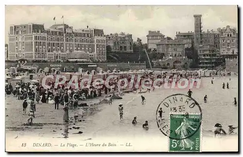 Ansichtskarte AK Dinard La Plage L'Heure Du Bain