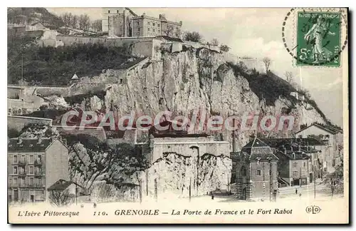 Cartes postales Grenoble La Porte De France Et Le Fort Rabot