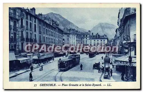 Cartes postales Grenoble Place Grenette Et Le Saint Eynard