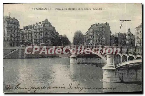 Cartes postales Grenoble Place De La Bastille Et Le Cours St Andre