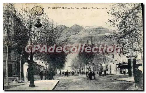 Ansichtskarte AK Grenoble Le Cours St Andre Et Les Forts