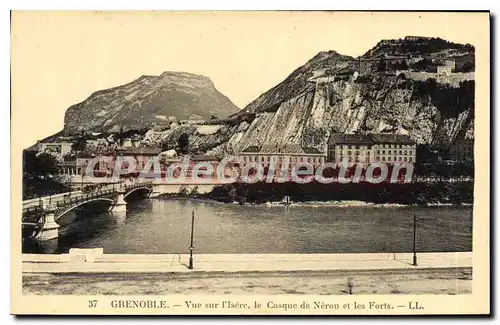 Cartes postales Grenoble Vue Sur I'Isere Le Casque De Neron Et Les Forts