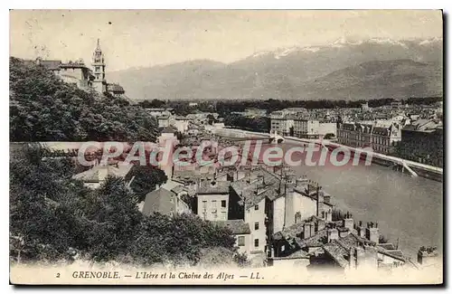 Cartes postales Grenoble L'Isere Et La Chaine Des Alpes