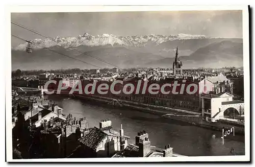 Cartes postales Grenoble Vue Generale Et Les Alpes