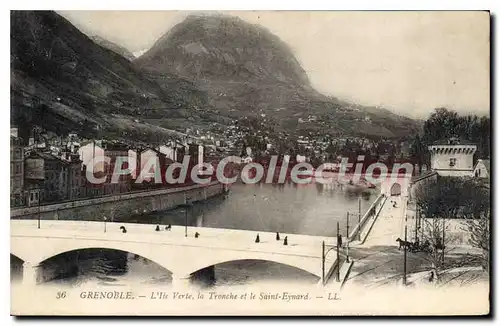 Cartes postales Grenoble L'Ile Verte La Tronche Et Le Saint Eynard