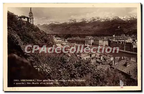 Cartes postales Grenoble Vue Generale Belledonne