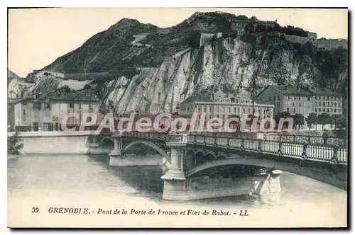 Ansichtskarte AK Grenoble Pont De La Porte De France Et Fort De Rabot