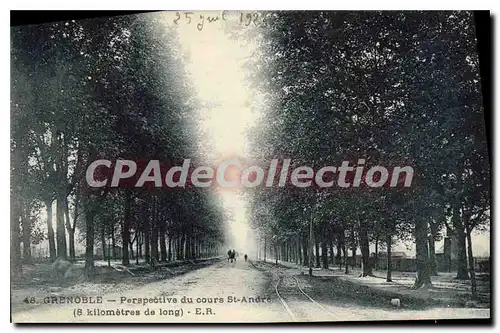 Ansichtskarte AK Grenoble Perspective Du Cours St Andre