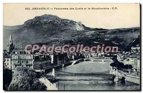 Cartes postales Grenoble Panorama Des Quais Et Le Moucherotte