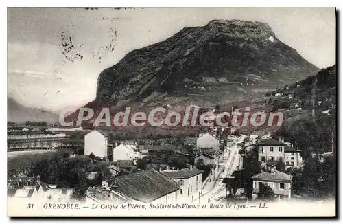 Cartes postales Grenoble Le Casque De Neron St Martin Le Vinoux Et Route De Lyon