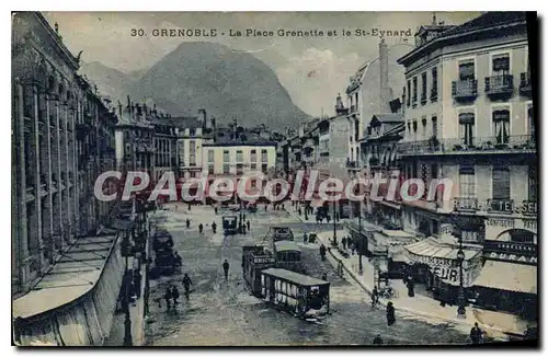 Cartes postales Grenoble La Place Grenette Et Le St Eynard