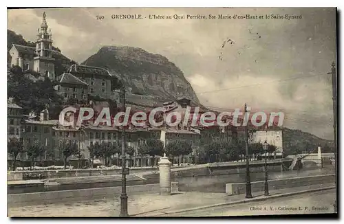 Ansichtskarte AK Grenoble L'Isere Au Quai Perriere Ste Marie