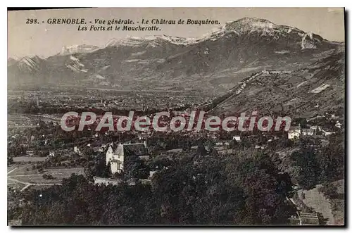 Cartes postales Grenoble Vue Generale Le Chateau De Bouqueron