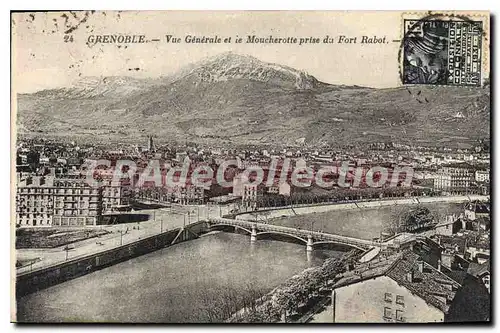 Cartes postales Grenoble Vue Generale Et Le Moucherotte Pris Du Fort Rabot