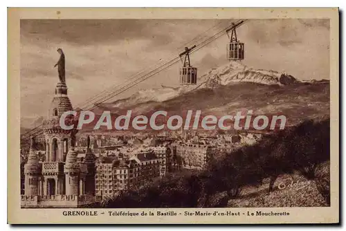 Ansichtskarte AK Grenoble Teleferique De La Bastille Ste Marie D'En Haut