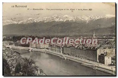 Ansichtskarte AK Grenoble Vue Panoramique Et Les Alpes