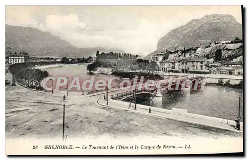 Cartes postales Grenoble Le Tournant De I'Isere Et Le Casque De Neron