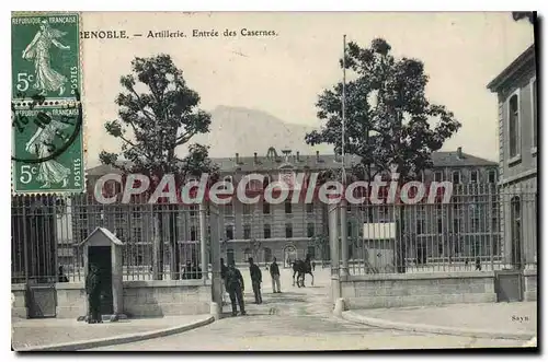 Cartes postales Grenoble Artillerie Entree Des Casernes