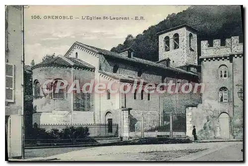 Cartes postales Grenoble L'Eglise St Laurent