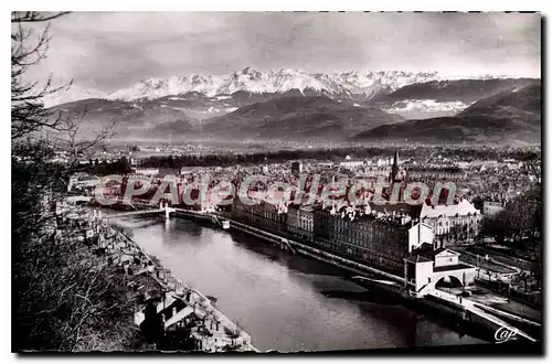 Cartes postales Grenoble Vue Generale Et Le Teleferique