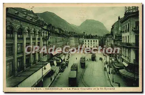 Ansichtskarte AK Grenoble La Place Grenette Et Le St Eynard