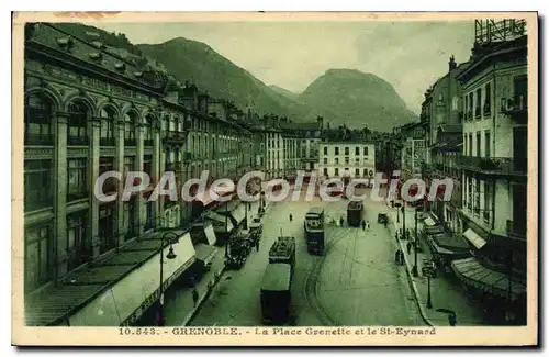 Ansichtskarte AK Grenoble La Place Grenette Et Le St Eynard