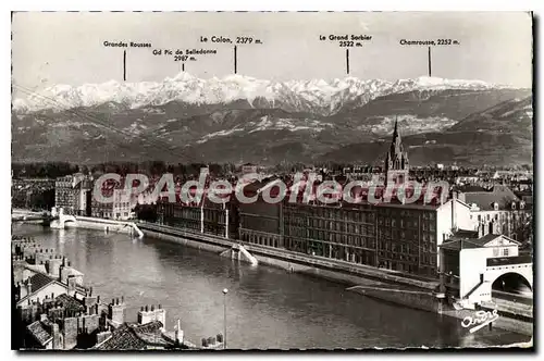 Cartes postales Grenoble Vue Generale Chaine Des Alpes