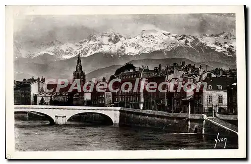 Cartes postales Grenoble Les Bords De I'Isere Et Les Alpes Neigeuses