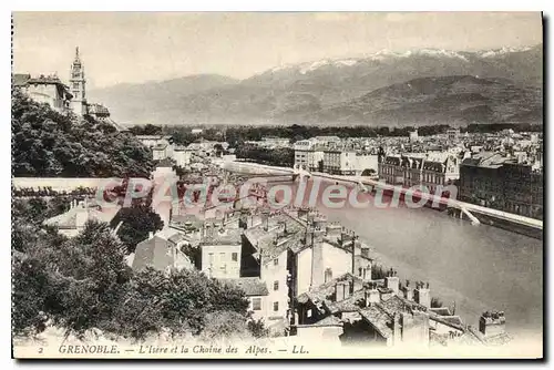 Cartes postales Grenoble L'Isere Et La Chaine Des Alpes