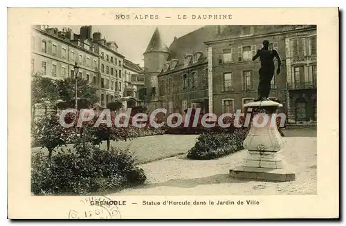 Cartes postales Grenoble Statue D'Hercule Dans Le Jardin De Ville