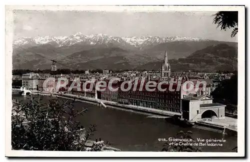 Ansichtskarte AK Grenoble Vue Generale Et La Chaine De Belledonne