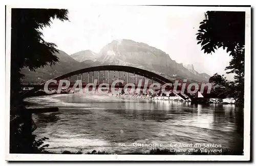 Ansichtskarte AK Grenoble Le Pont Du Sablon L'Isere Et Le St Eynard