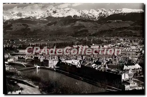 Ansichtskarte AK Grenoble Vue Generale Et La Chaine De Belledonne