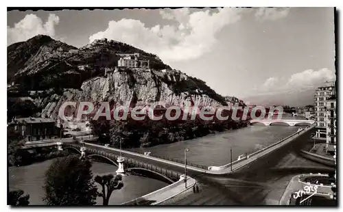 Ansichtskarte AK Grenoble Les Ponts Sur I'Isere La Bastille Et Le Rachais