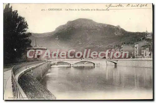 Ansichtskarte AK Genoble Le Pont De La Citadelle Et Le Moucherotte