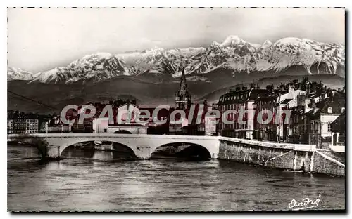 Ansichtskarte AK Grenoble Pont Marius Gontard Et Les Alpes