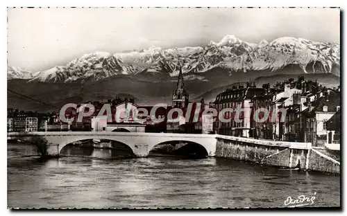 Cartes postales Grenoble Pont Marius Gontard Et Les Alpes