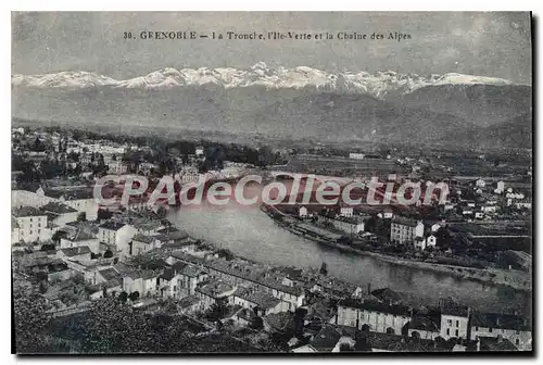 Ansichtskarte AK Grenoble La Tronche I'Ile Verte Et La Chaine Des Alpes